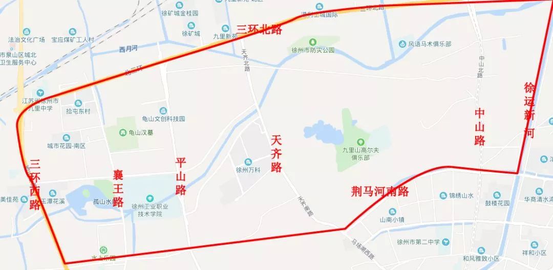 徐州房市头条 心选好房 正文  九里山景区大致范围其中,襄王南路,平山