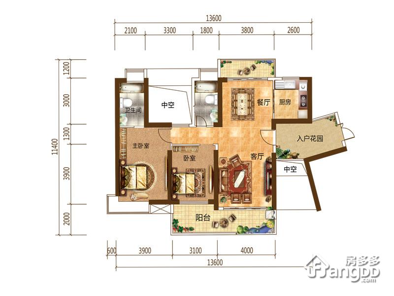 荣盛华府户型图