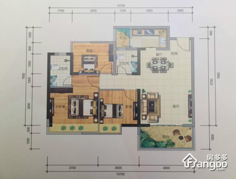 海锦·香槟小镇户型图_房型图-惠州房多多