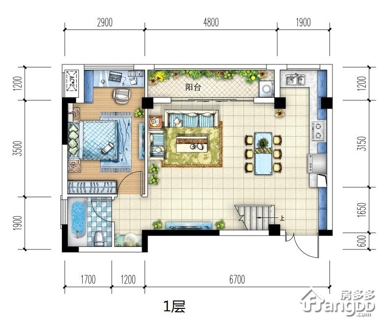 康田蔚蓝海户型图