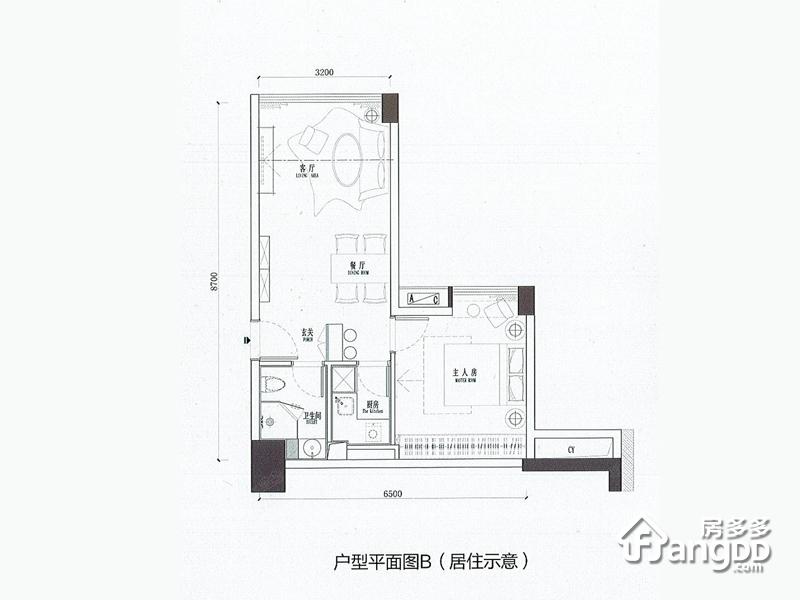 招商城市主场户型图