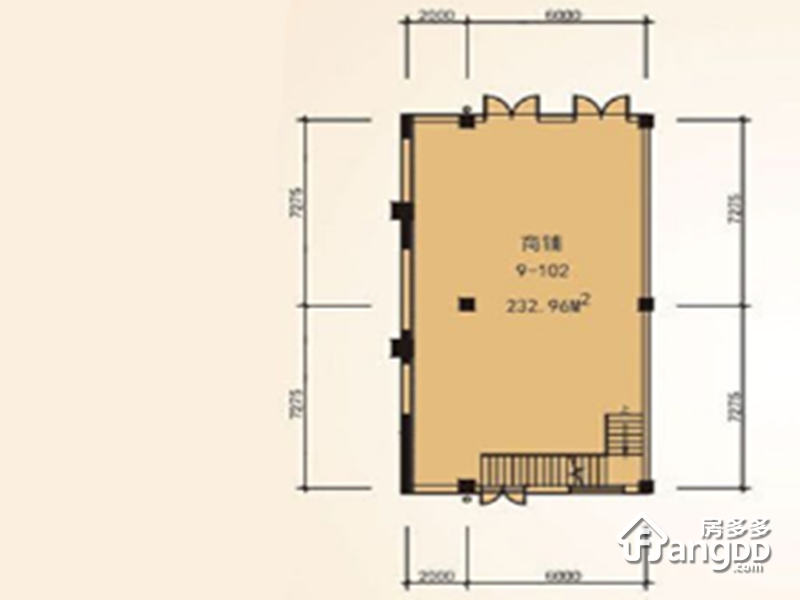 美地智汇城商铺1室1厅1卫户型图