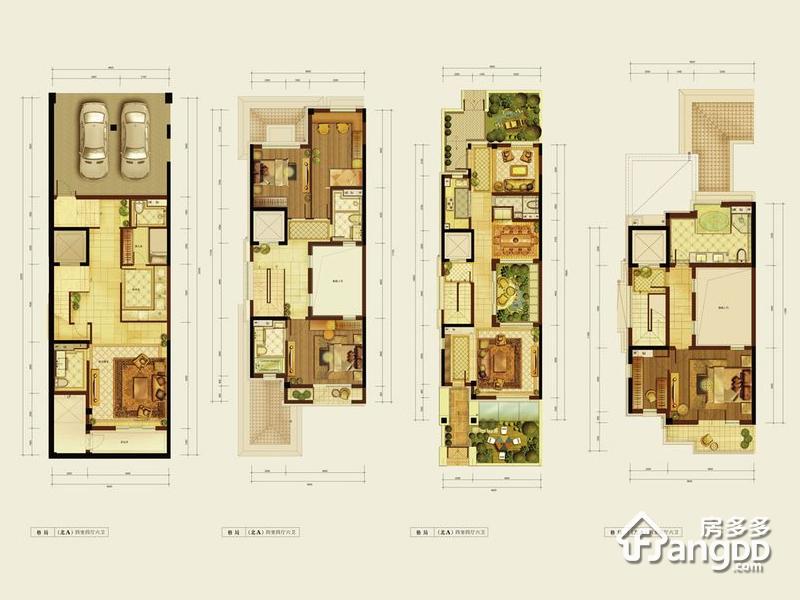 燕西华府4室4厅6卫户型图