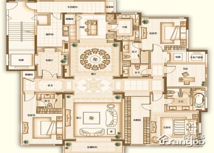远洋公馆户型图【图33】-青岛房多多
