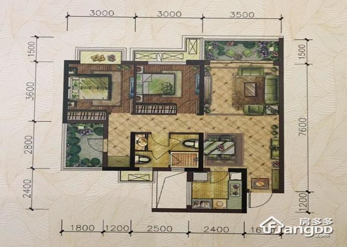 成都3室2厅3卫83-世茂城户型图-买房大师